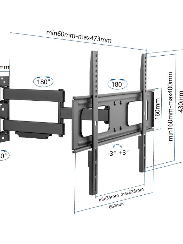 iggual SPTV13 Soporte TV pared Full 37-75