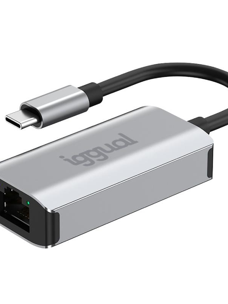 iggual Adaptador tipo C a RJ45 Gigabit 1000Mbps 1