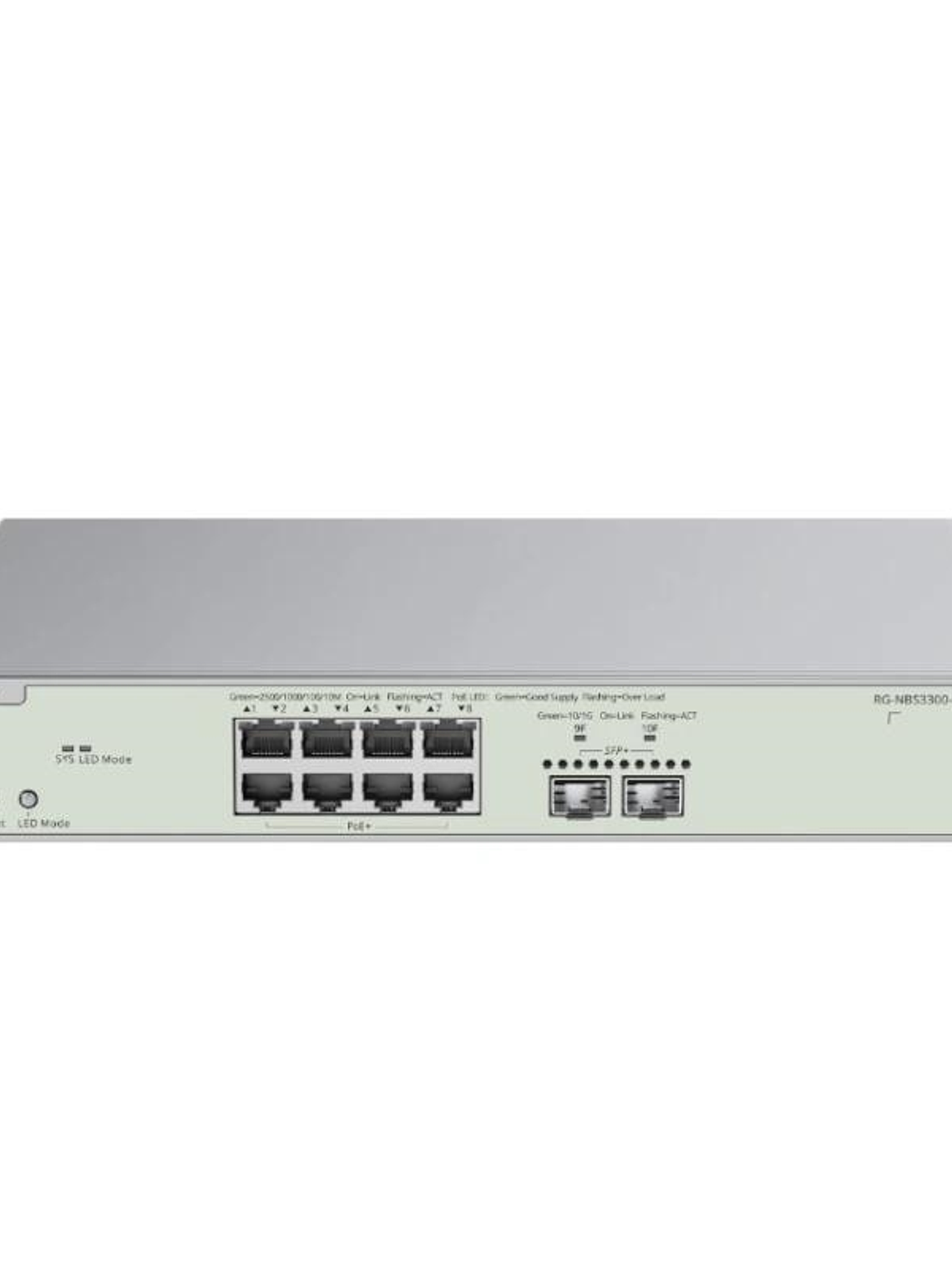 Reyee NBS3300-8MG2XS-P L2 8xmG PoE 2xSFP+ 240W 1