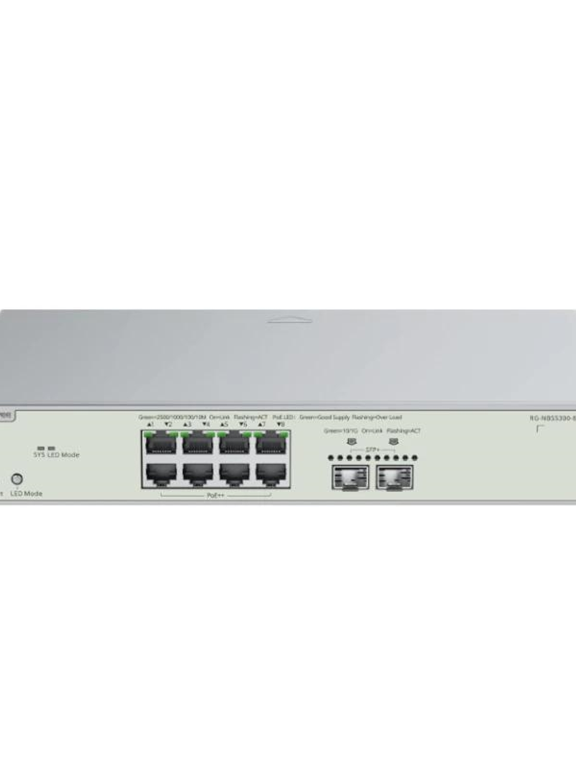 Reyee NBS5300-8MG2XS-UP L3 8xxmG HiPoE 2xSFP+ 370W 1