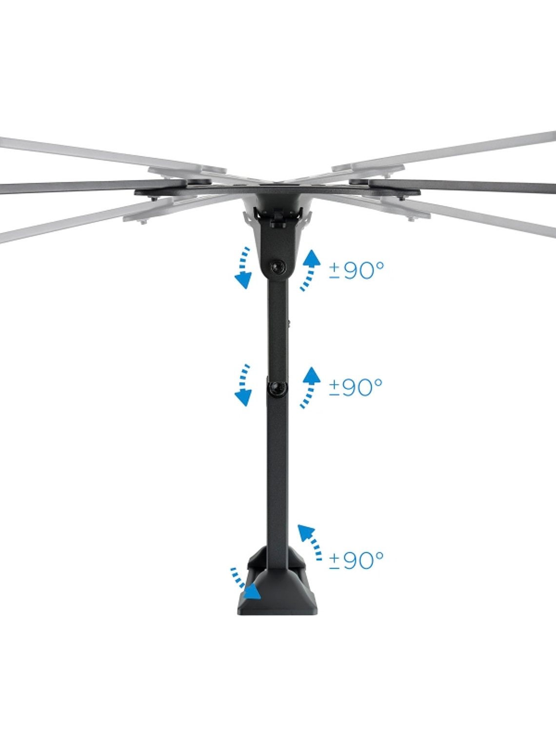 Tooq LP6055TN-B Soporte TV Incl/gira 23