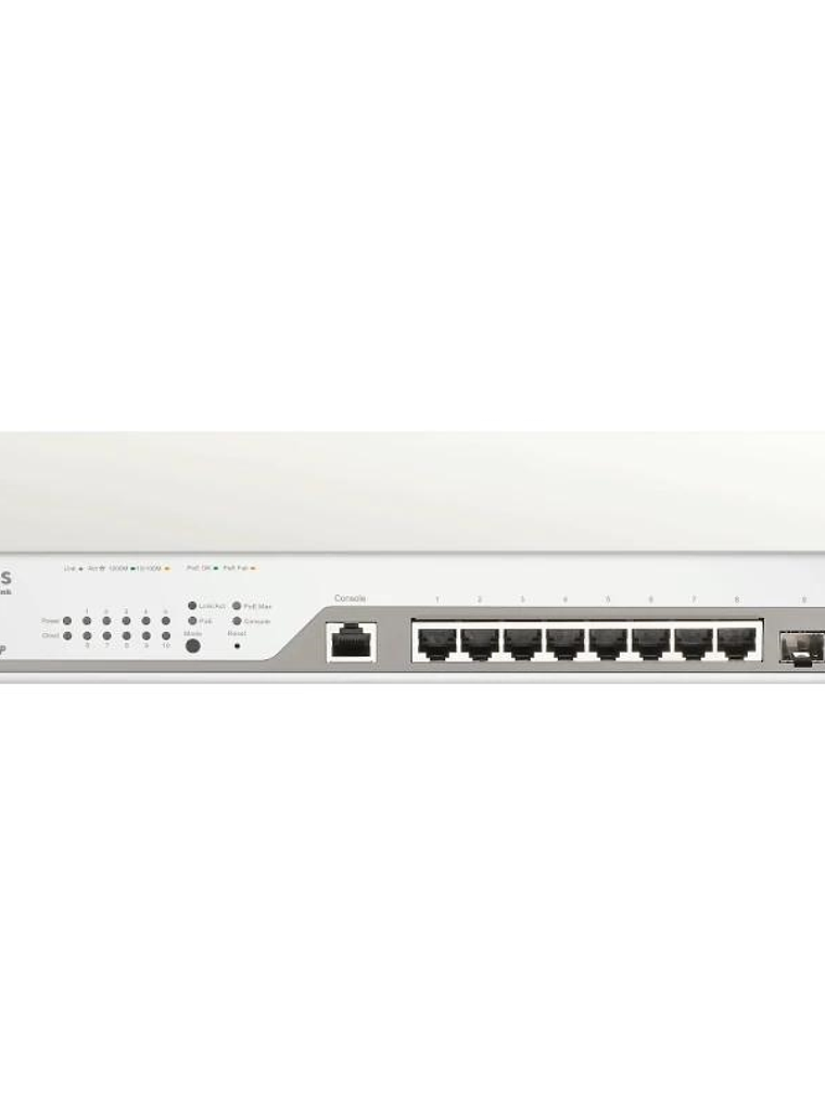 D-Link DBS-2000-10MP/E 10xGb PoE+ Switch 2xSFP 1Y 1