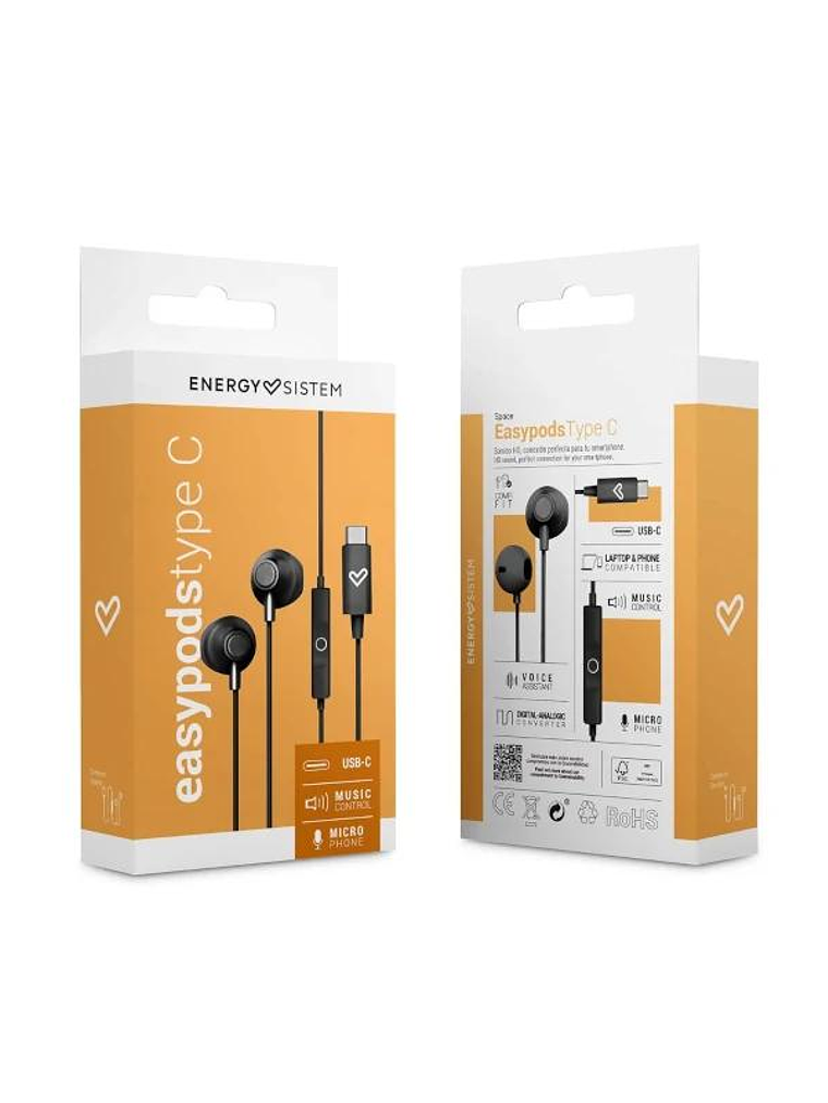 Energy Sistem Auriculares EasyPods Type C Space 4