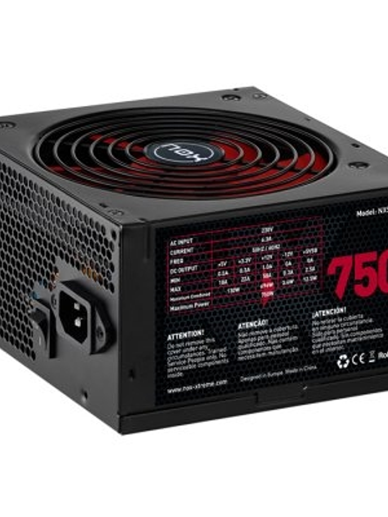 NOX Fuente Alimentación NX 750W ATX 1