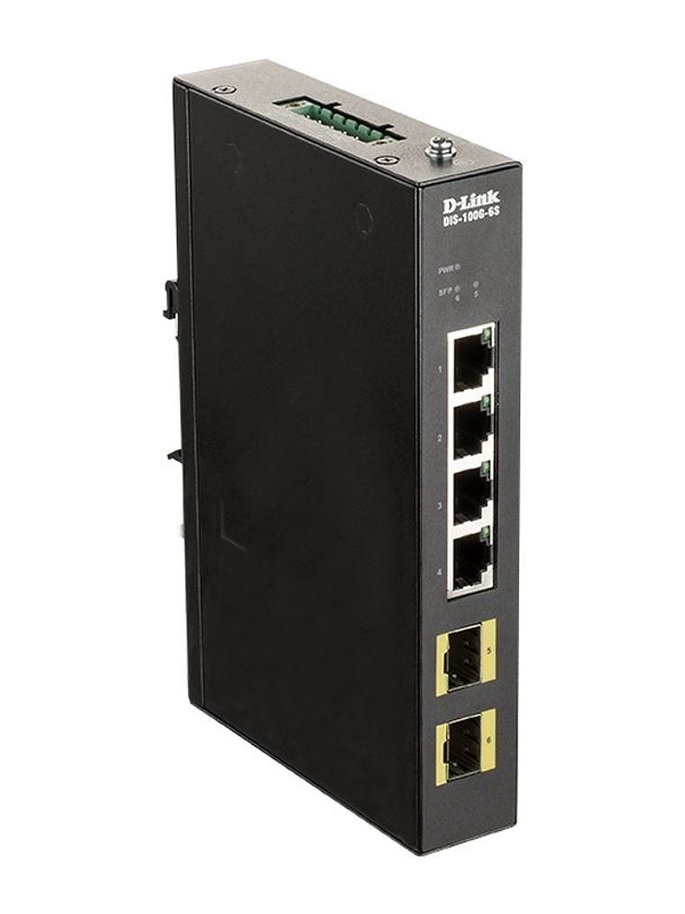 D-Link DIS-100G-6S Switch Industrial 4xGb 2xSFP 1