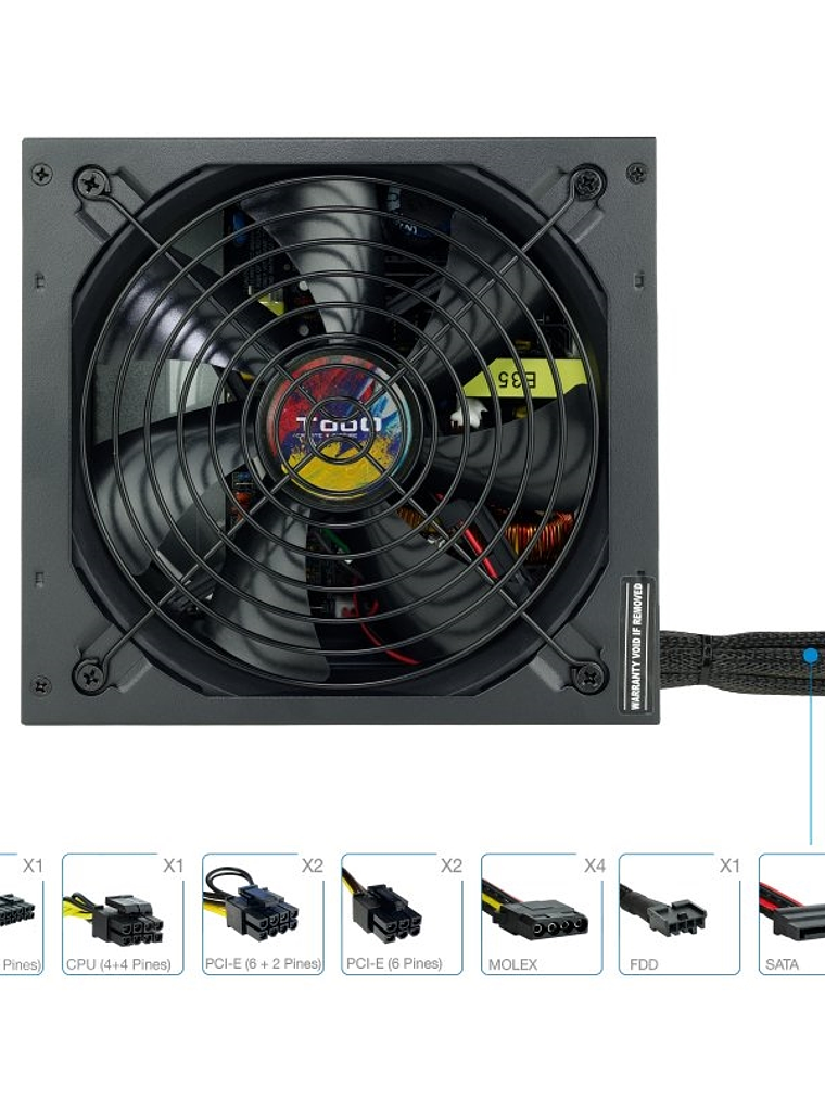 Tooq Fuente Alimentación TQAPOLO-750SP 750W 1