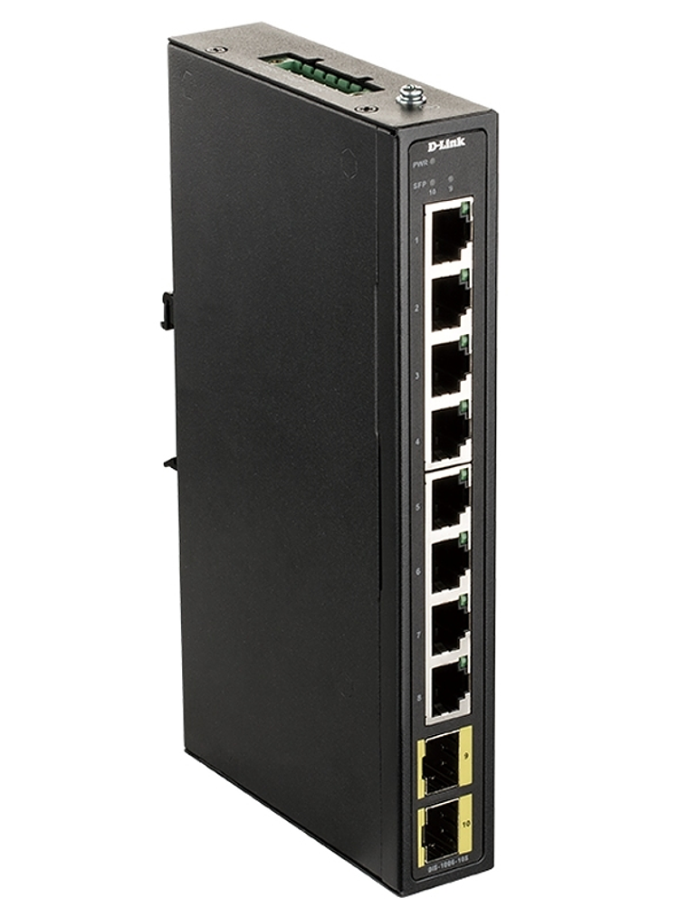 D-Link DIS-100G-10S Industrial Switch 8xGb 2xSFP 1
