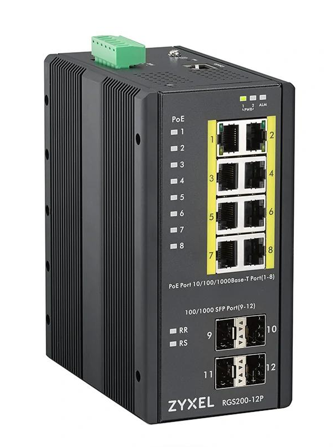 Zyxel RGS200-12P Switch POE Gest DIN 240W IP30 3
