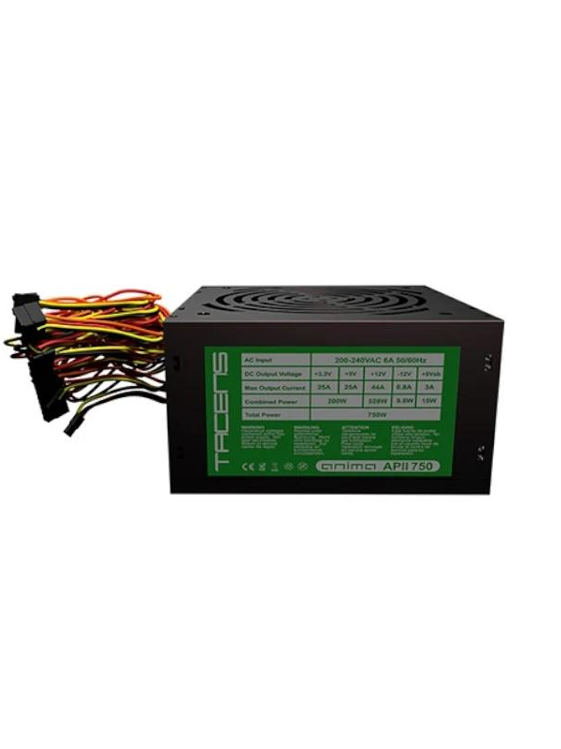 TACENS ANIMA Fuente APIII750 750W PSU, 85% BLACK 2