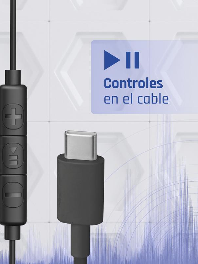 iggual Auriculares tipo C intrauditivos con micro 4