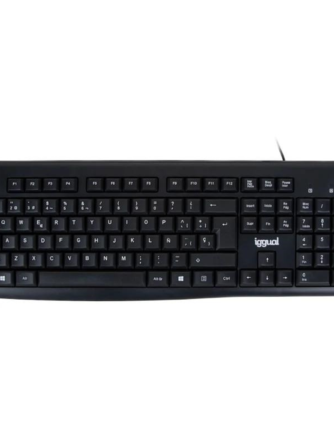 iggual Teclado estándar CK-BASIC2-105T negro 1