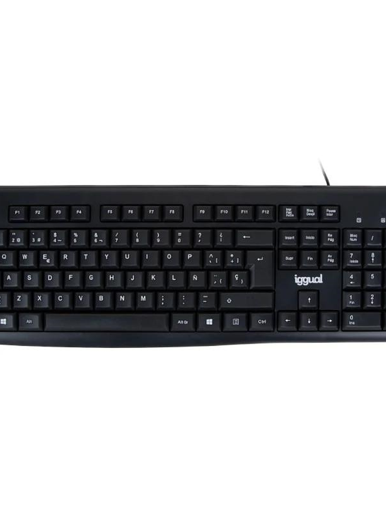 iggual Teclado estándar CK-BASIC2-105T negro 1