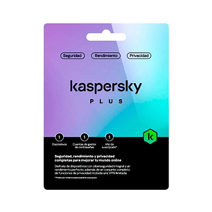 Kaspersky Plus  1L/1A+ regalo tarj.Monedero