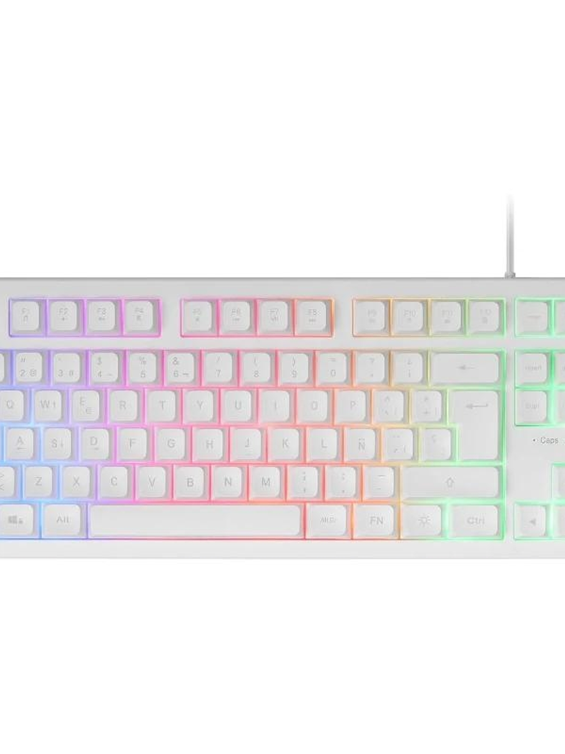 Mars Gaming Teclado MK023 TKL FRGB Blanco 1