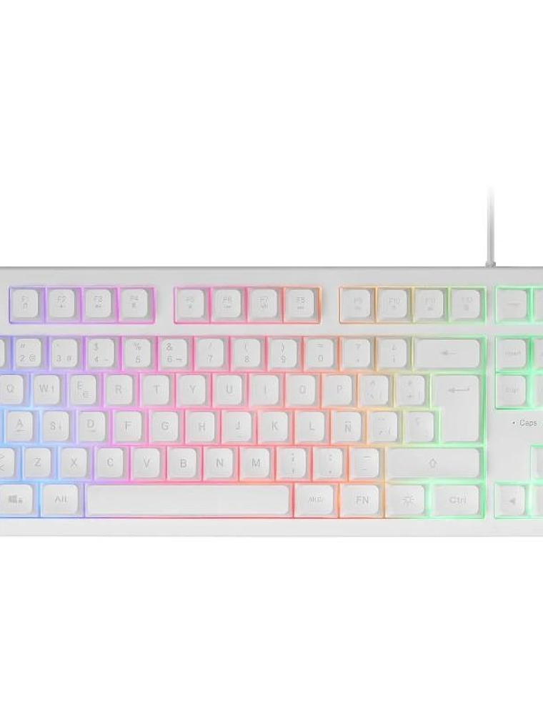 Mars Gaming Teclado MK023 TKL FRGB Blanco 1