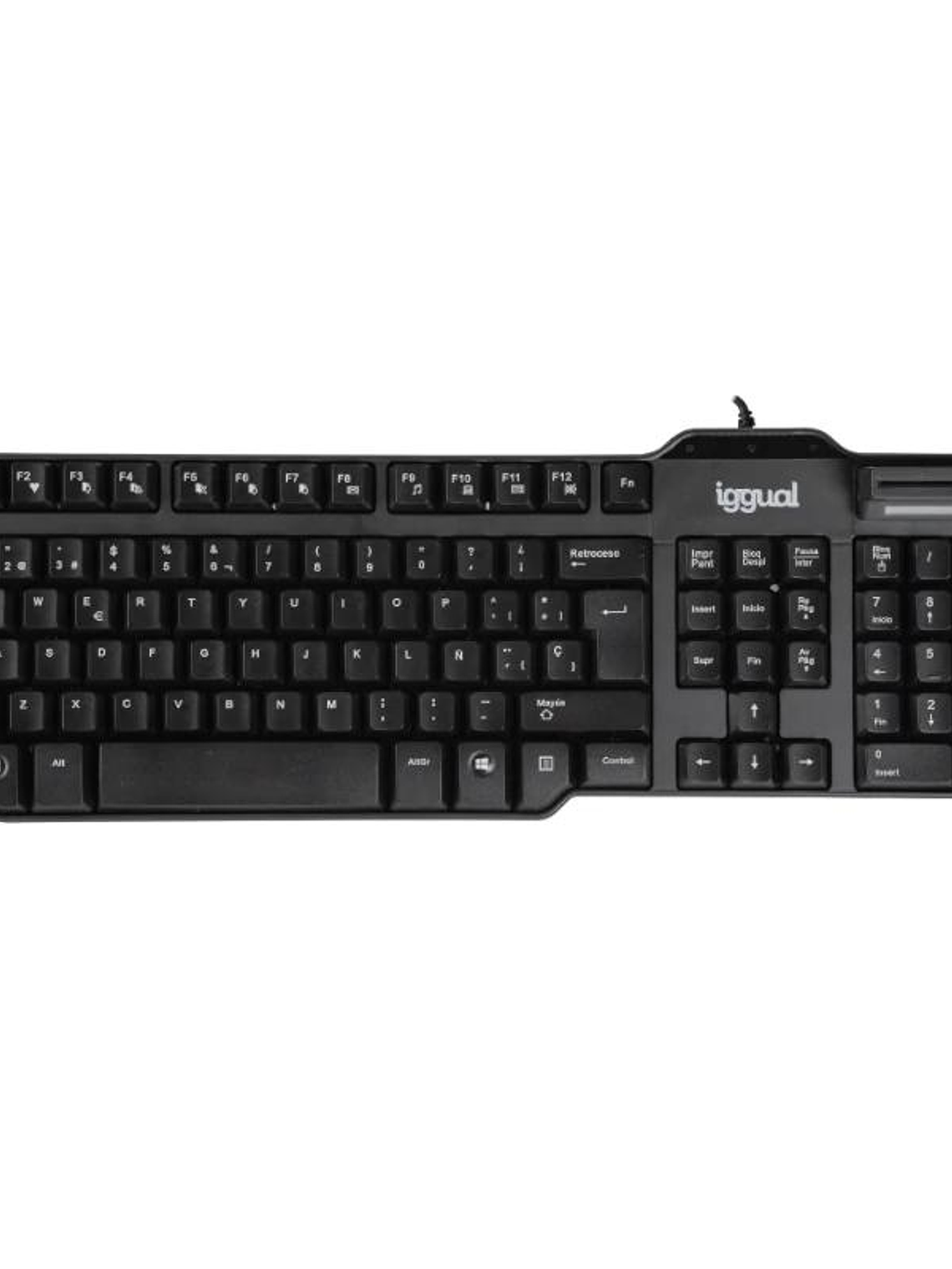 iggual Teclado con lector DNI CK-ID-DNI SMARTcard 1