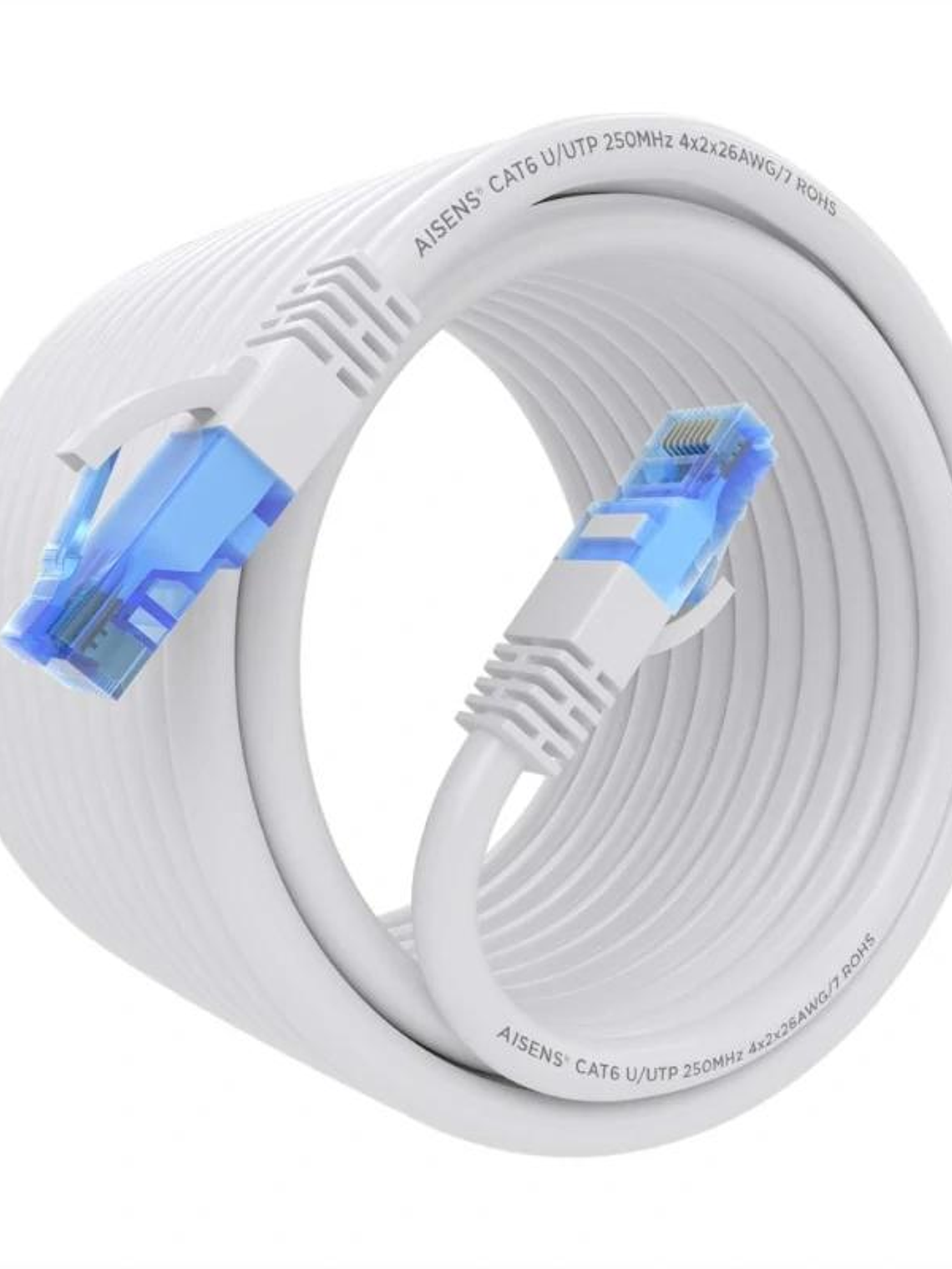 Aisens Cable RJ45 CAT.6 UTP AWG26 CCA Blanco 7.5m 2