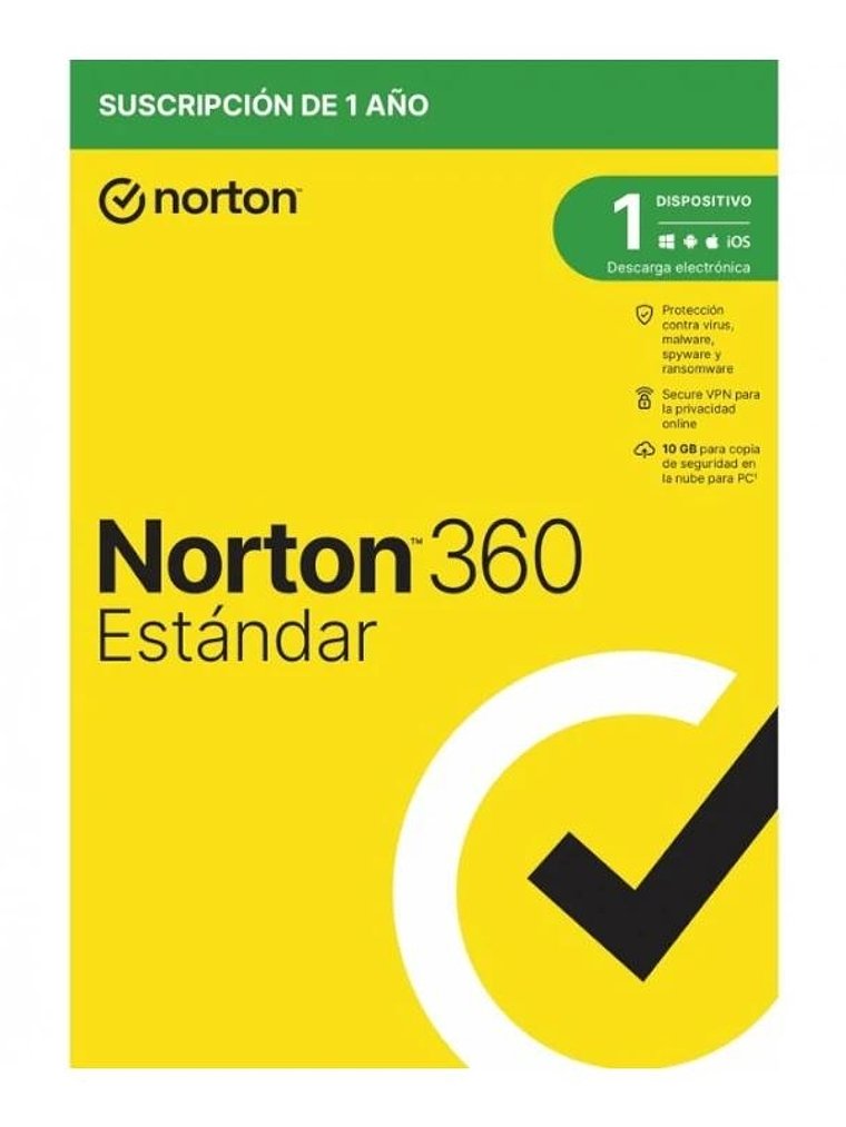 NORTON 360 STANDARD 10GB ES 1L/1A  ESD 1