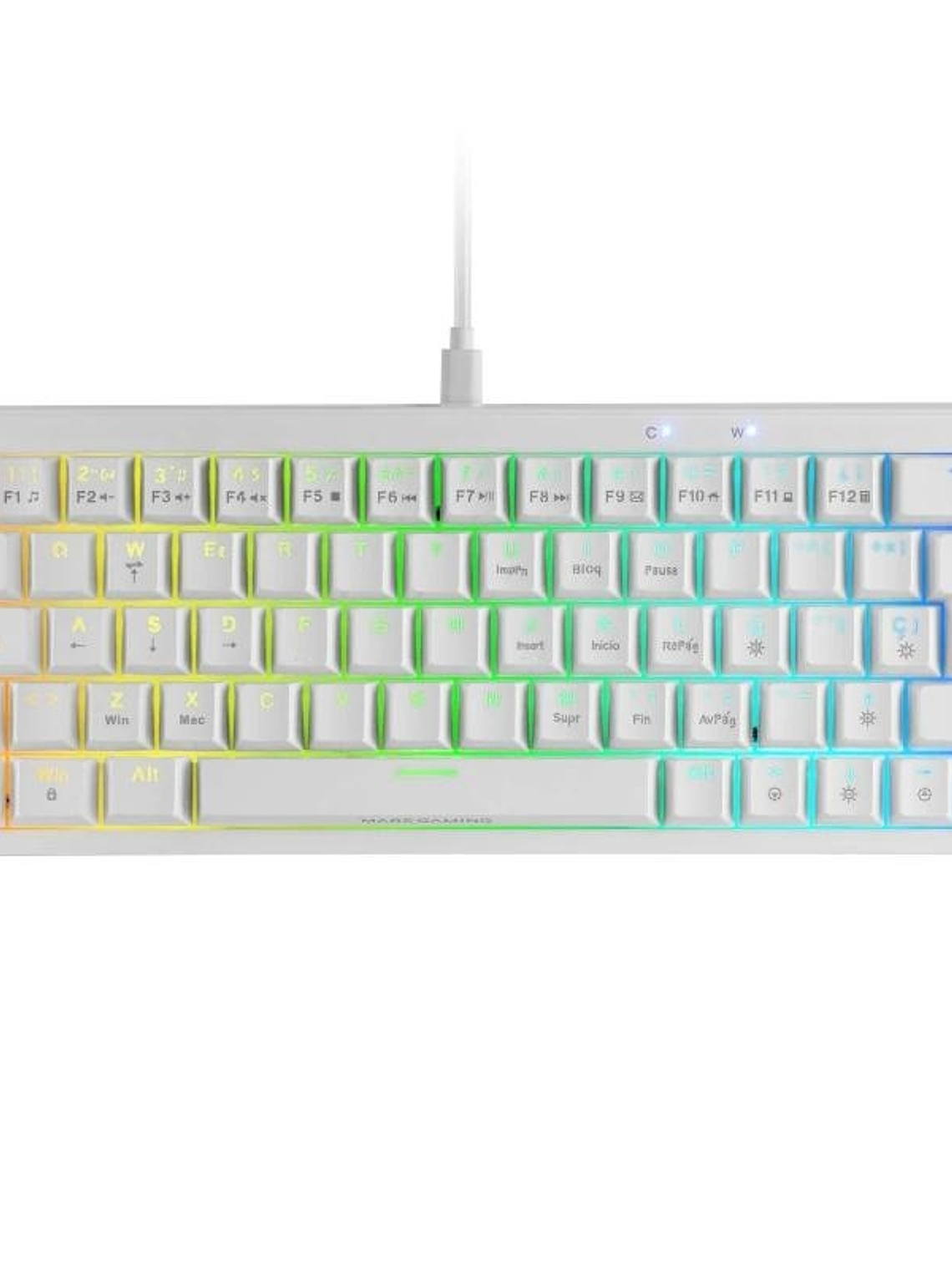 MARS GAMING TECLADO MECÁNICO RGB COMPACTO 60% 1