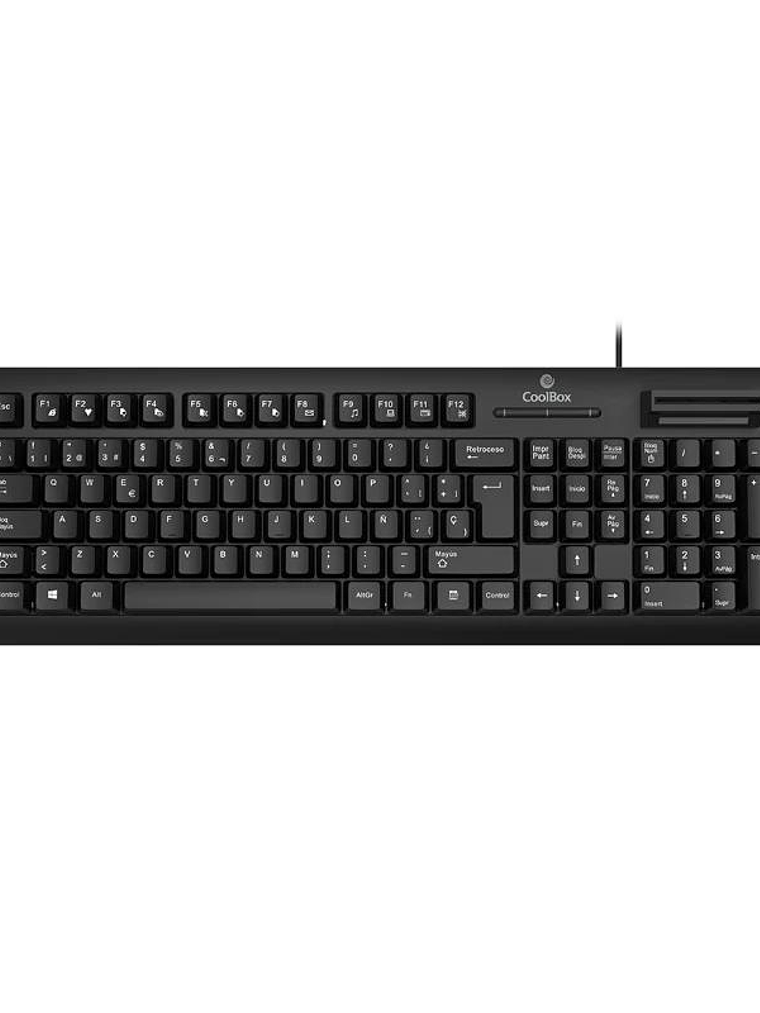 Coolbox Teclado con lector DNI smartcard V4 1