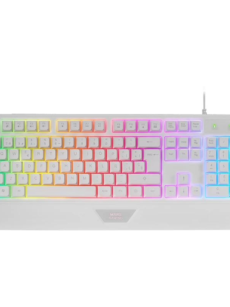 Mars Gaming Teclado MK124 Blanco 1