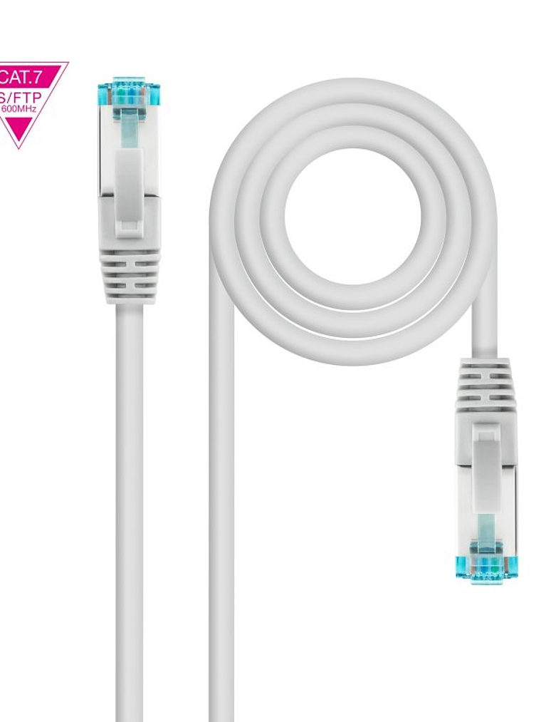Nanocable Latiguillo Cat. 7 LSZH/SFTP 10 M Gris 1