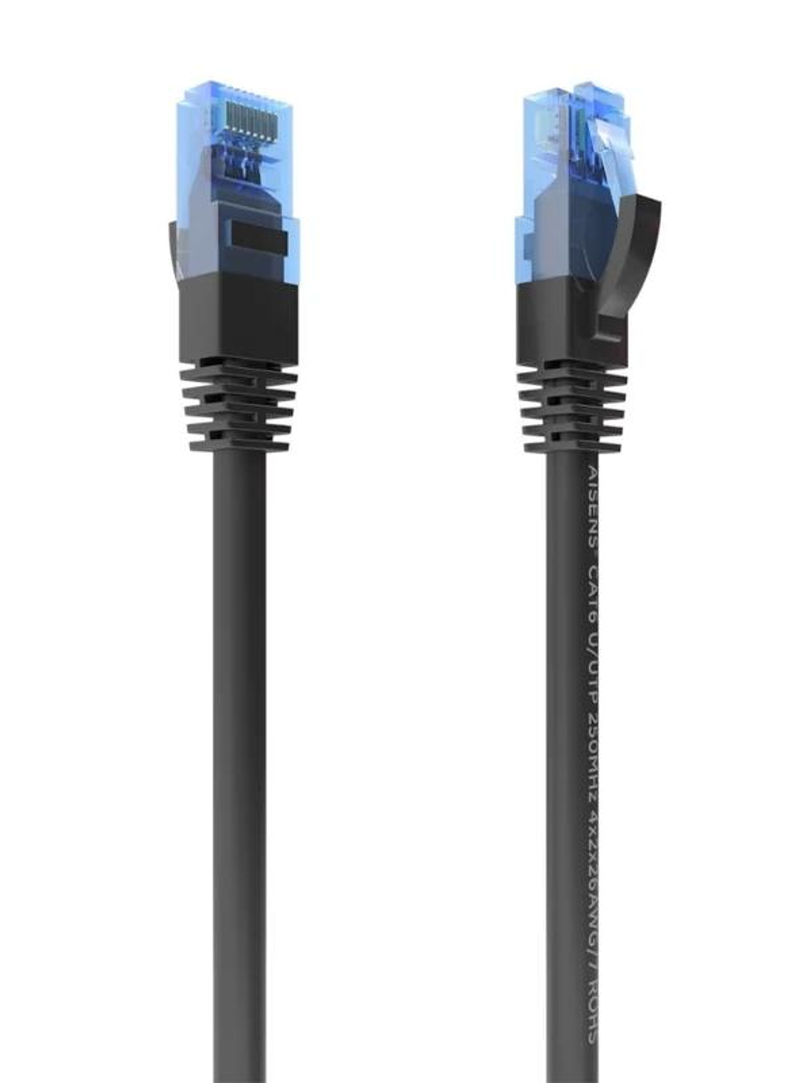 Aisens Cable RJ45 CAT.6 UTP AWG26 CCA Negro 25cm 2