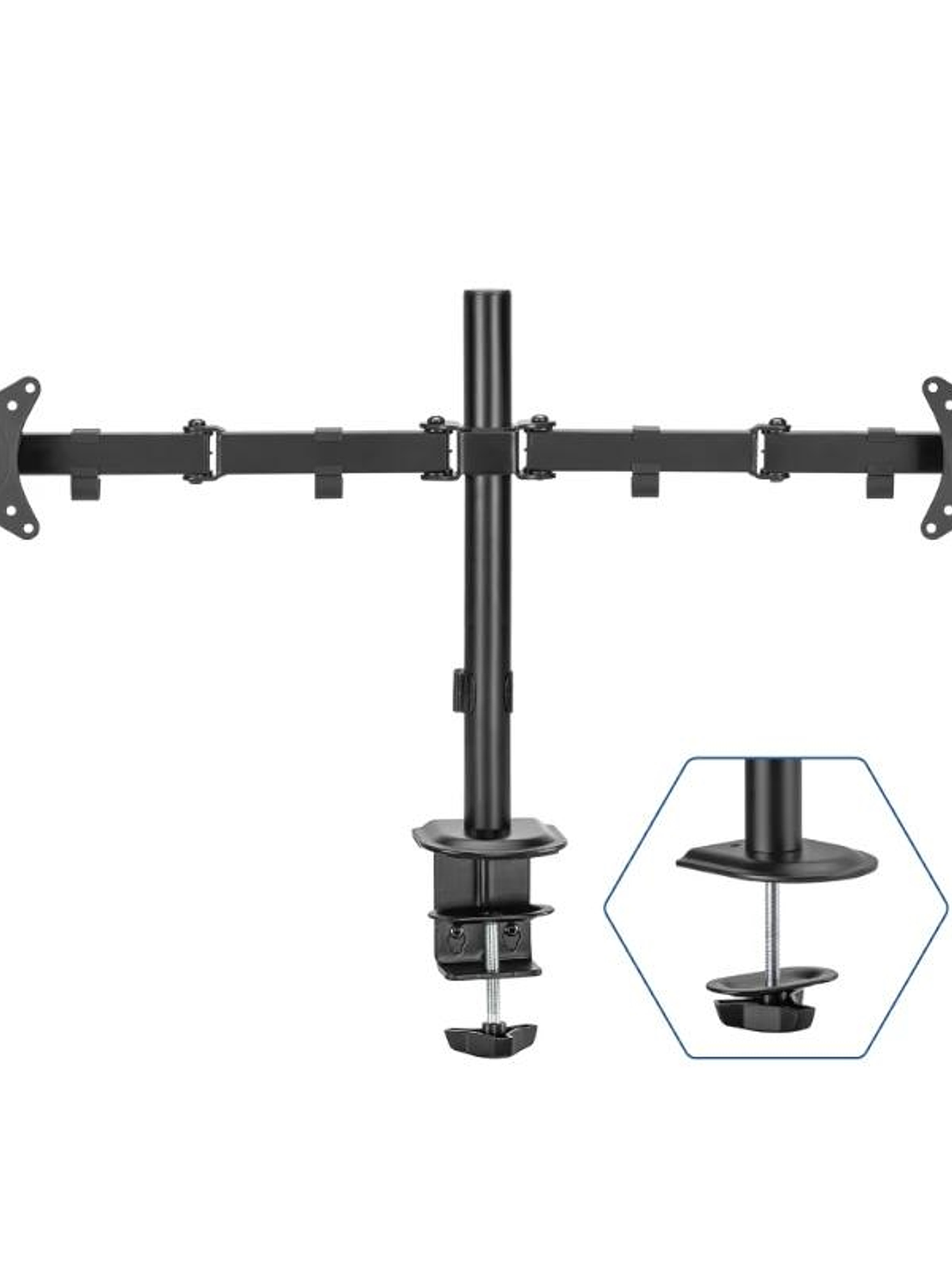 iggual SPM02 Soporte pinza 2 monitores 17