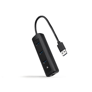 Nanocable Conversor USB 3.0 Ethernet + 3xUSB 3.0