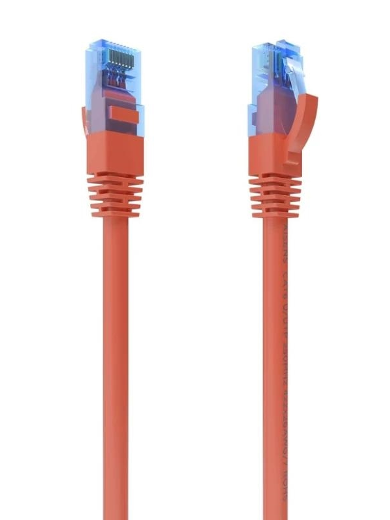 Aisens Cable RJ45 CAT.6 UTP AWG26 CCA Rojo 0.5m 1
