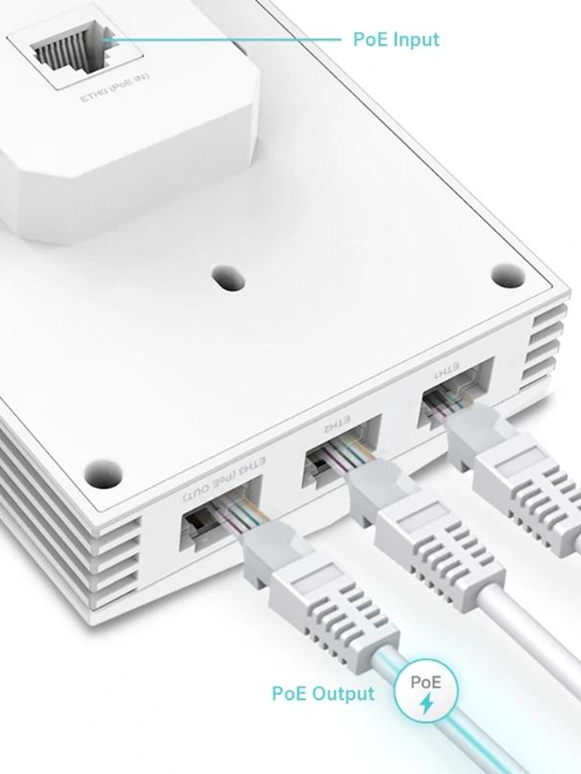 TP-Link EAP655-Wall AP WiFi6 AX3000 Dual 4xGbE 3