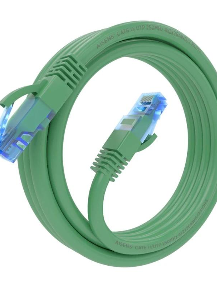 Aisens Cable RJ45 CAT.6 UTP AWG26 CCA Verde 2.0m 2