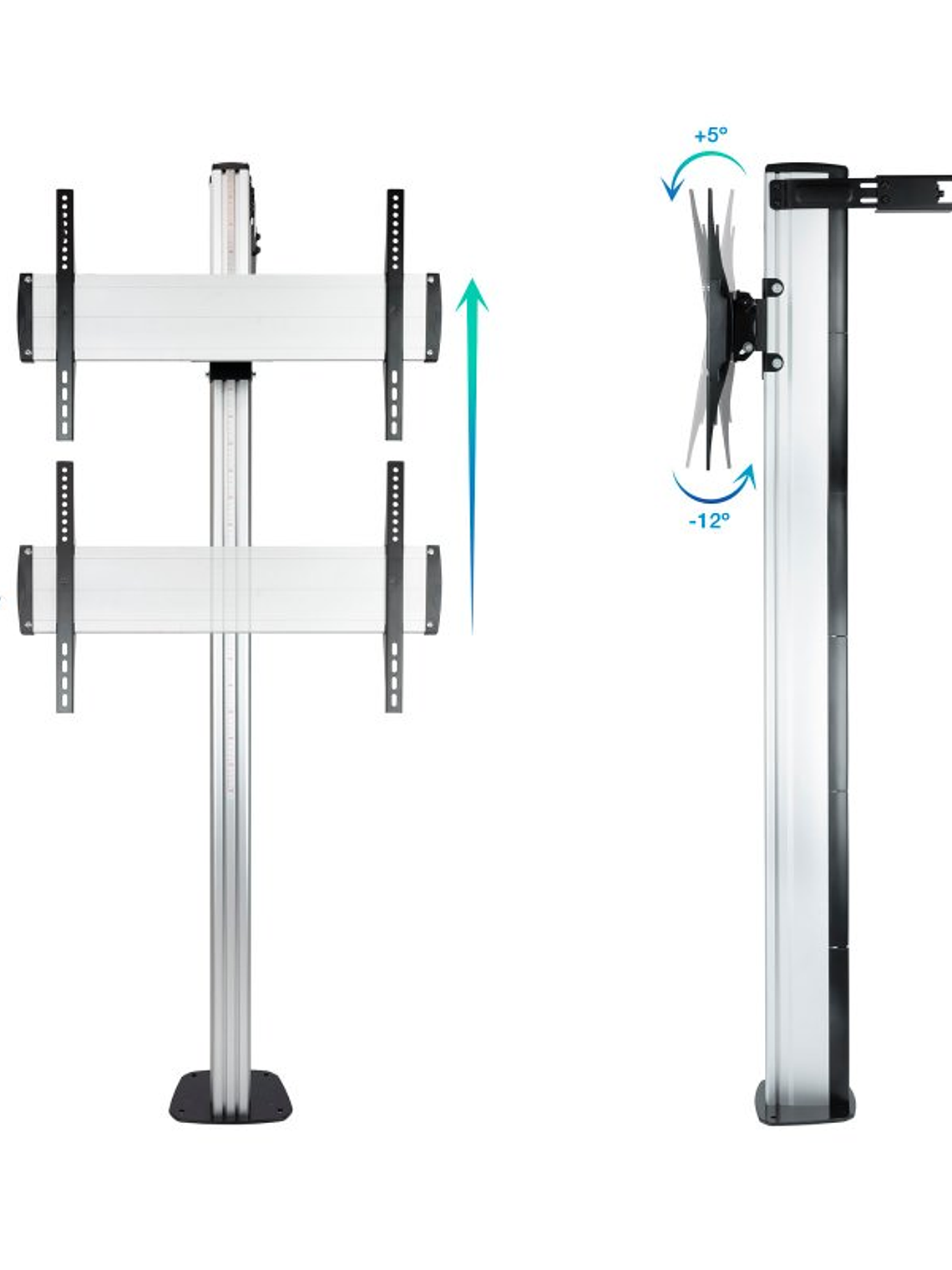 Tooq FS2270M-B Soporte suelo fijo  37-70