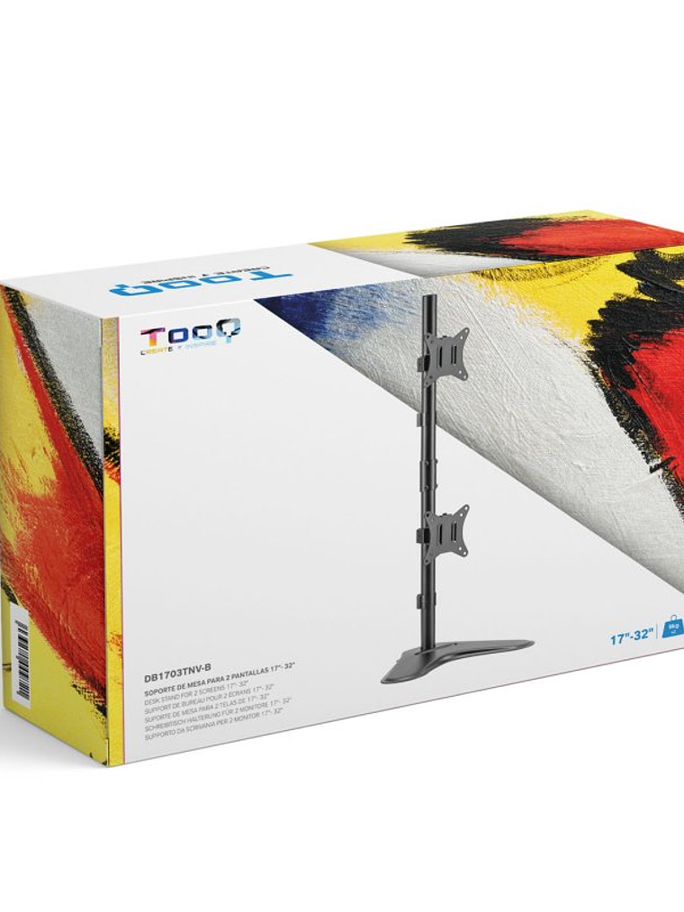 Tooq Soporte mesa DB1703TNV-B  2 brazos Vertical 4