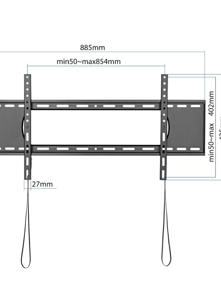 iggual SPTV86 Soporte TV pared Fijo 43