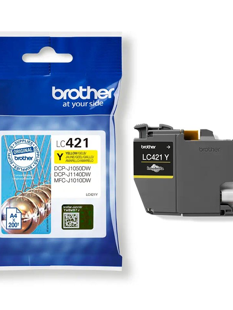 Brother Cartucho LC421Y Amarillo 2