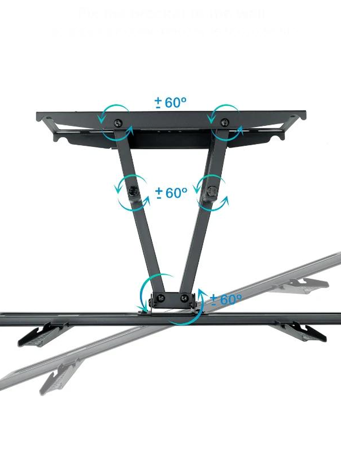 Tooq  LP7866TN-B Soporte pared pantallas 37