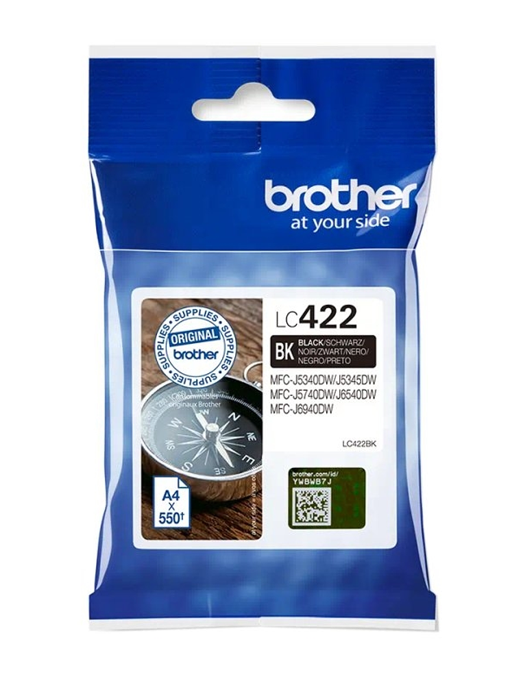 Brother Cartucho LC422BK Negro 1