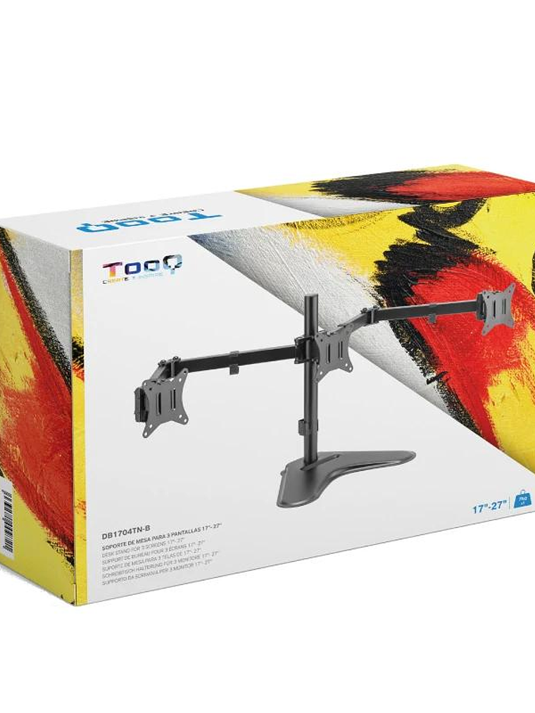 Tooq Soporte mesa DB1704TN-B 3 brazos 17-27