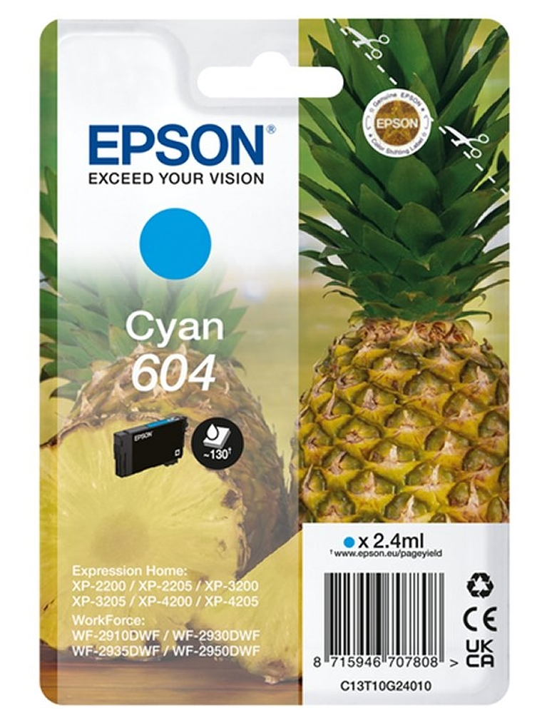 Epson Cartucho 604 Cyan 1