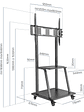 iggual GOLIAT Soporte TV con ruedas 37