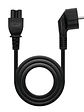 Nanocable Cable Alim. trébol, CEE7 /M-C5/H, 1.5m - Miniatura 1