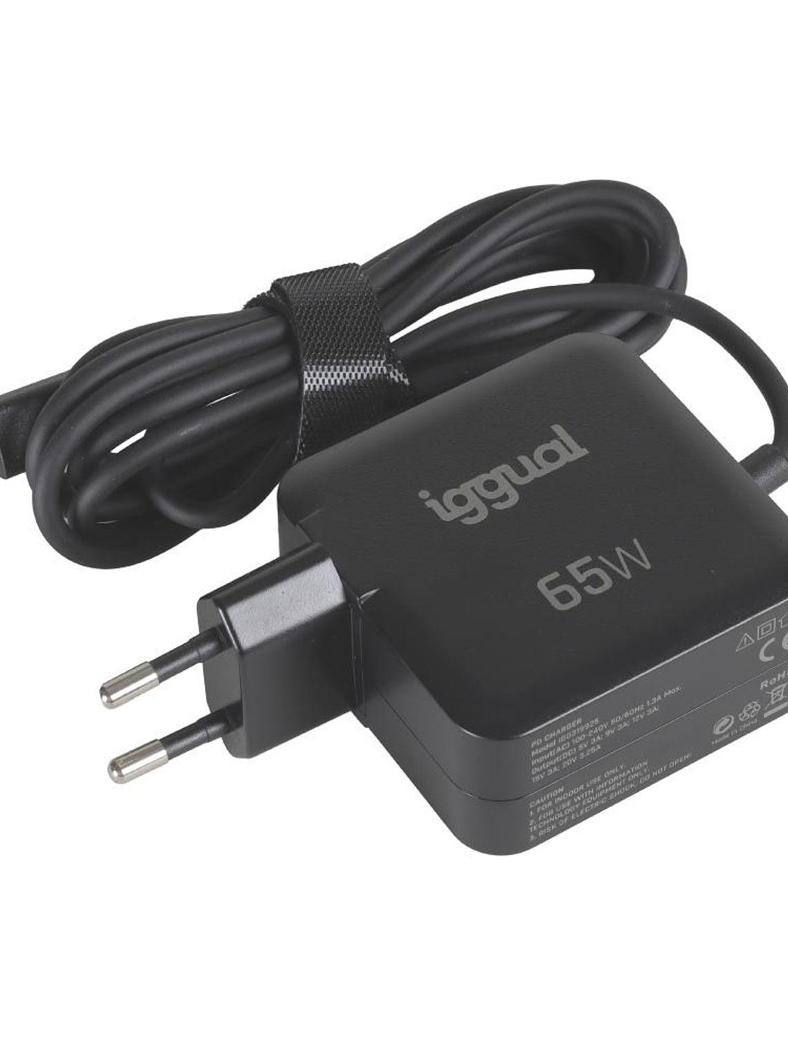 iggual Cargador portátil y móvil tipo C PD 65W 3