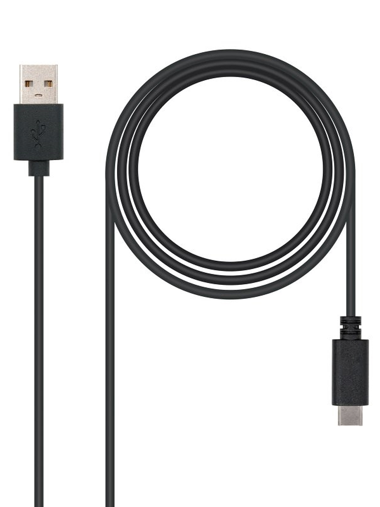 Nanocable Cable USB 2.0 3A Tipo USB-C/M-A/M 1 M 1