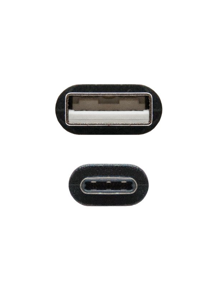 Nanocable Cable USB 2.0 3A Tipo USB-C/M-A/M 0.5 M 3