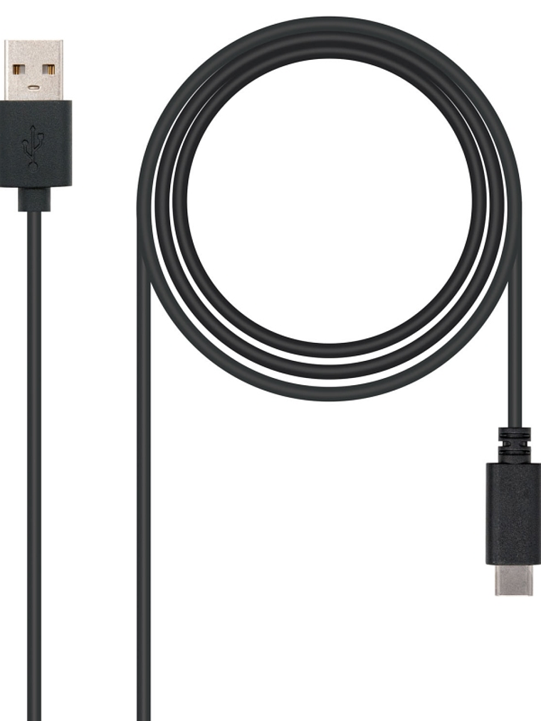 Nanocable Cable USB 2.0 3A Tipo USB-C/M-A/M 2 M 2