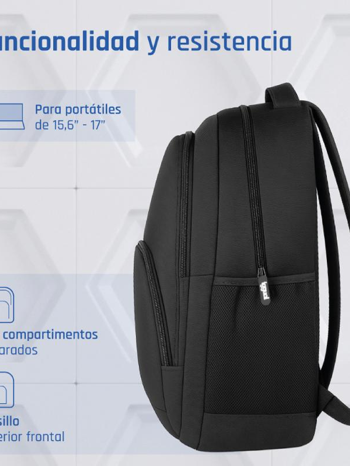 iggual Mochila portátil 15.6-17 Everyday Use negra 3