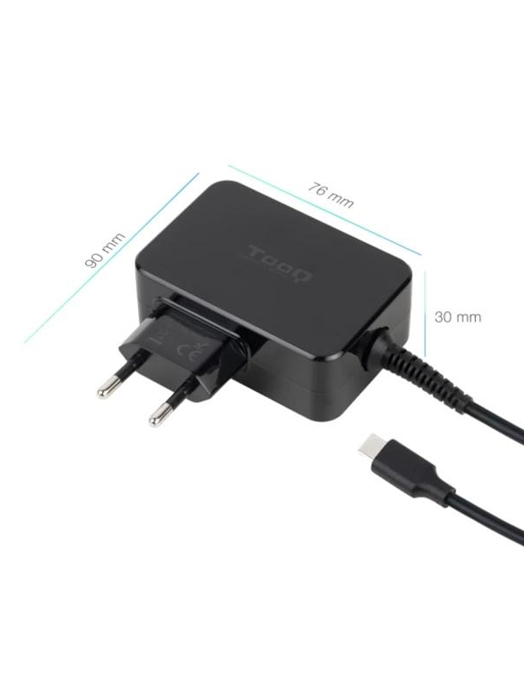 Tooq Cargador portátil GAN USB-C PD 45W Negro 1
