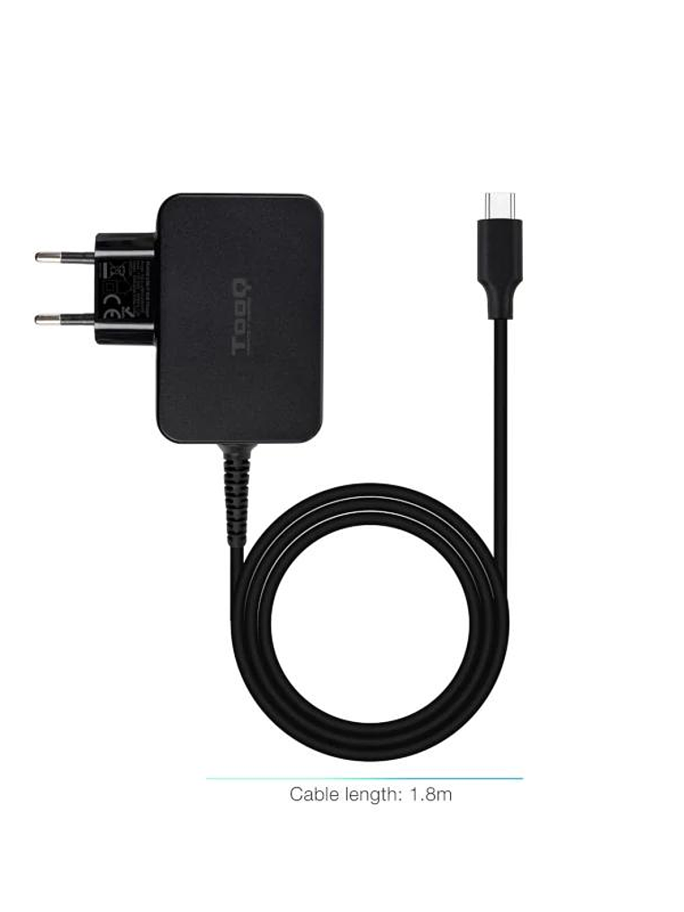Tooq Cargador portátil GAN USB-C PD 45W Negro 2