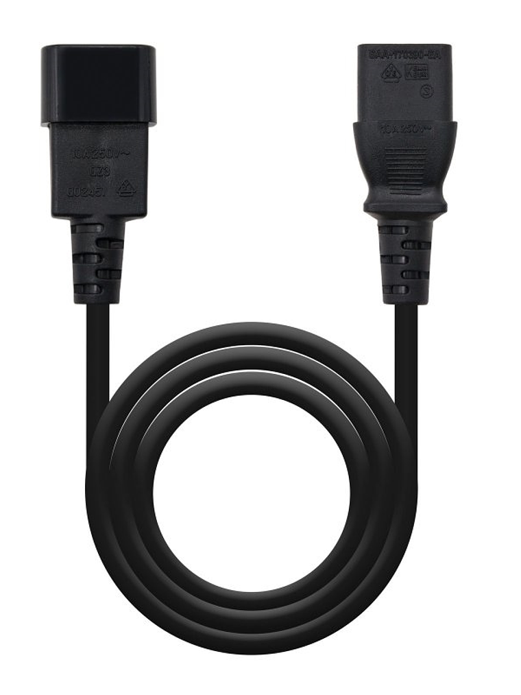 Nanocable Cable Alimentacion CPU, C13/H-C14/M, 3.M 1